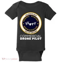 Faa Commercial Drone Pilot Baby Bodysuit thumb 0