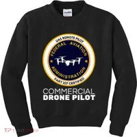 Faa Commercial Drone Pilot Kids Sweatshirt thumb 0