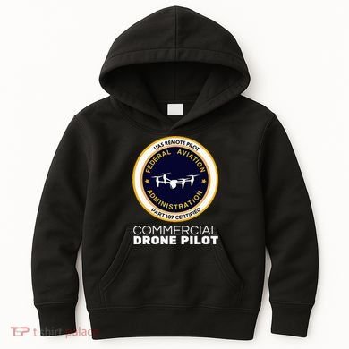Faa Commercial Drone Pilot Kids Hoodie