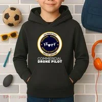 Faa Commercial Drone Pilot Kids Hoodie thumb 2
