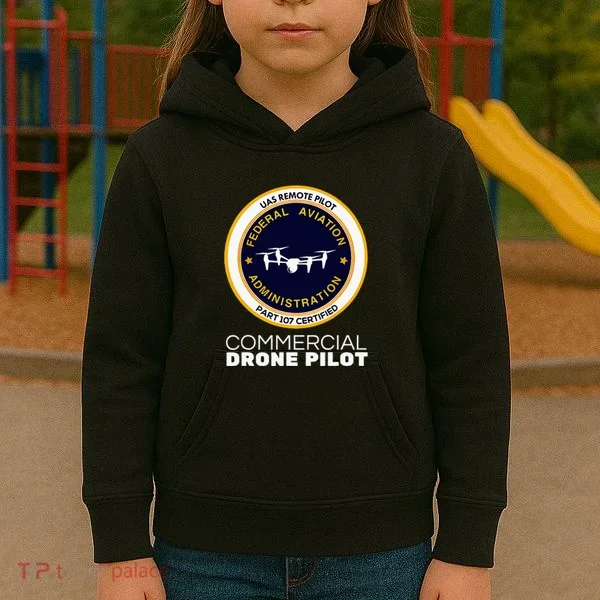 Faa Commercial Drone Pilot Kids Hoodie