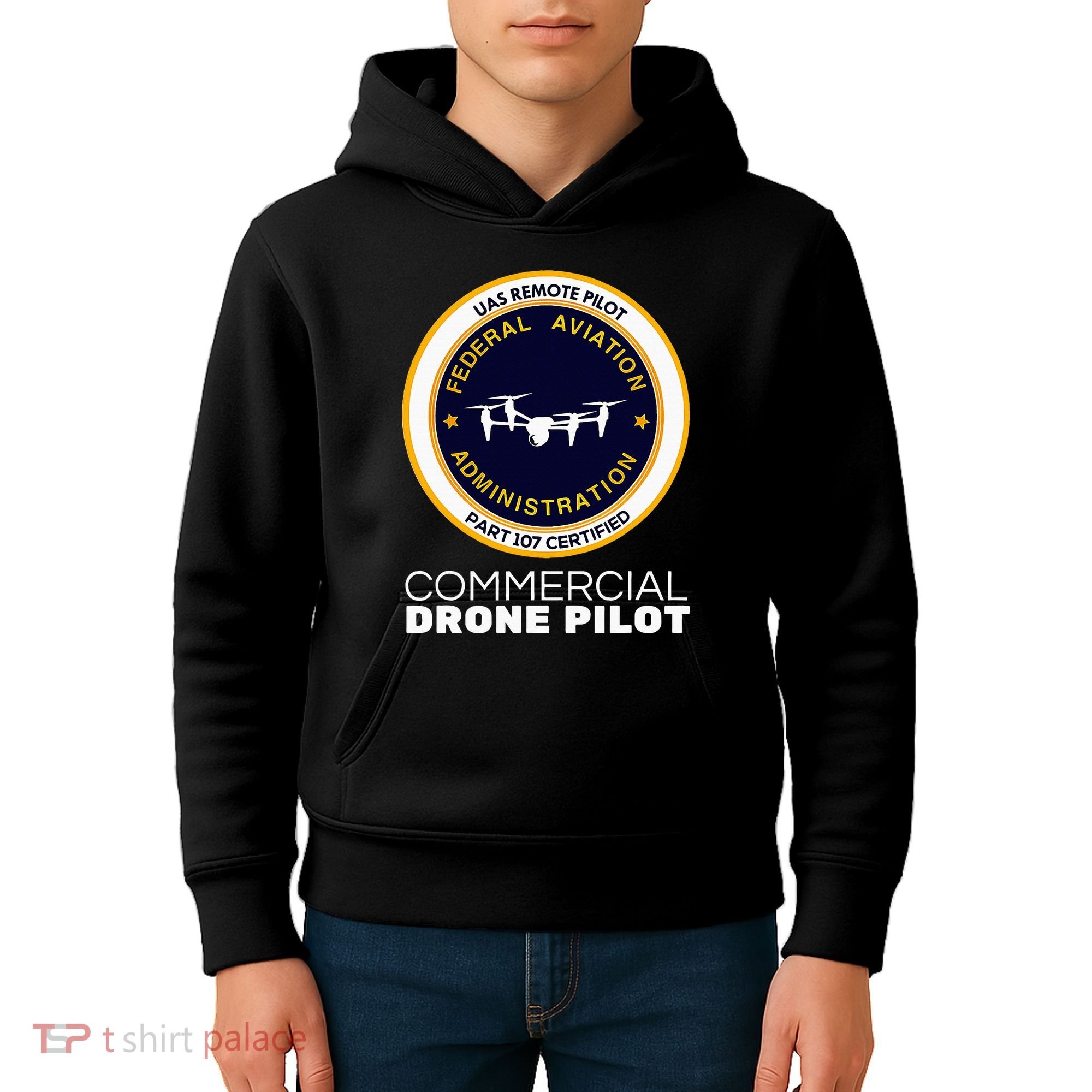 Faa Commercial Drone Pilot Kids Hoodie