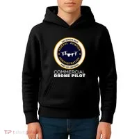 Faa Commercial Drone Pilot Kids Hoodie thumb 4