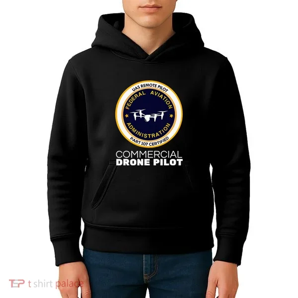 Faa Commercial Drone Pilot Kids Hoodie