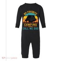 Funny Camping Dad, My Favorite Camping Buddies Call Me Dad Infant Fleece One Piece thumb 0