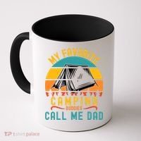 Funny Camping Dad, My Favorite Camping Buddies Call Me Dad Coffee Mug thumb 0