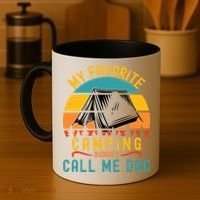 Funny Camping Dad, My Favorite Camping Buddies Call Me Dad Coffee Mug thumb 4