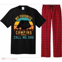 Funny Camping Dad, My Favorite Camping Buddies Call Me Dad Pajama Set thumb 0