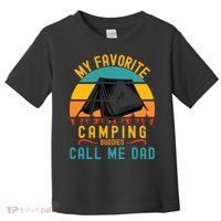 Funny Camping Dad, My Favorite Camping Buddies Call Me Dad Toddler T-Shirt thumb 0