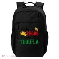 Funny Cinco De Mayo Body By Tacos Mouth By Tequila Backpack thumb 0