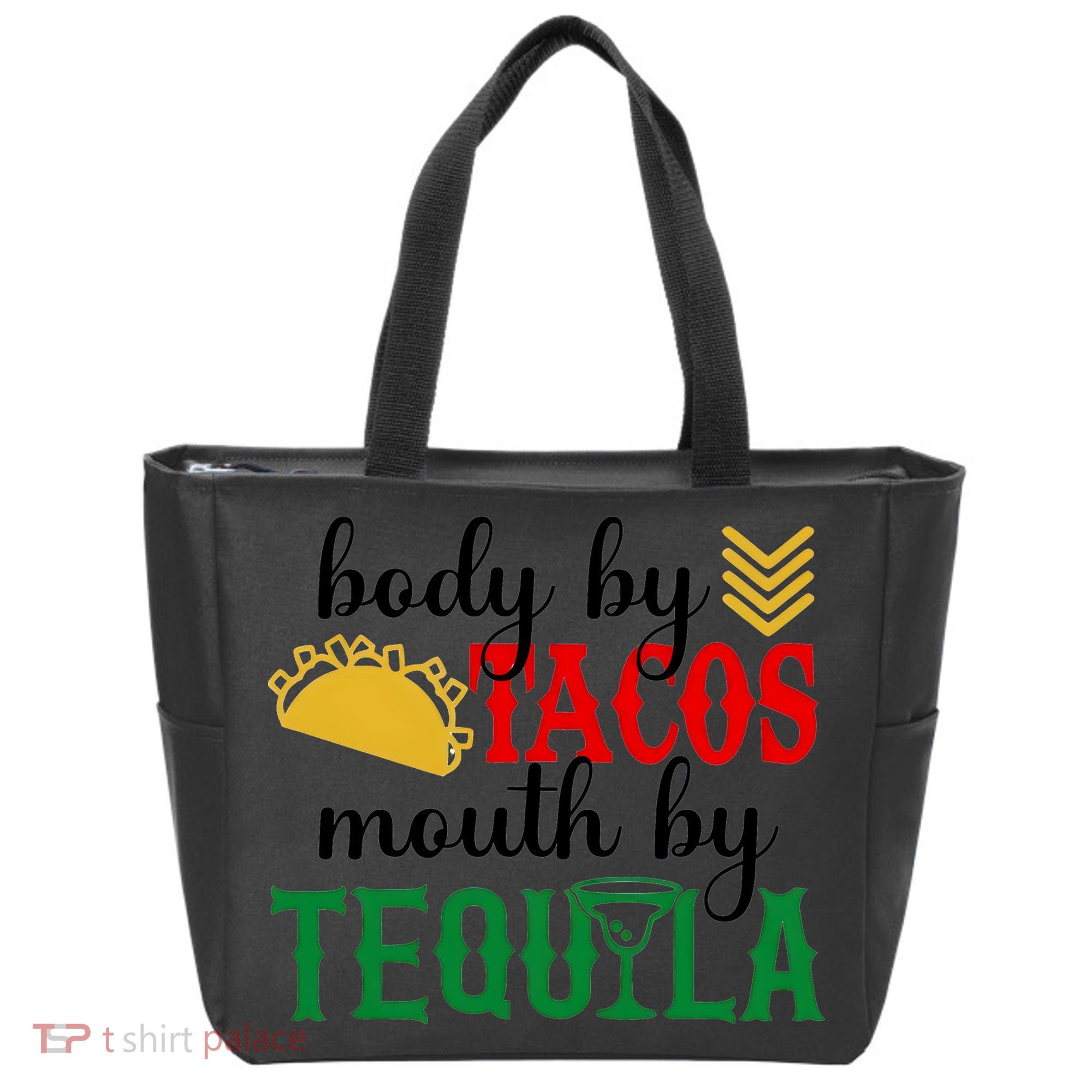 Funny Cinco De Mayo Body By Tacos Mouth By Tequila Tote Bag