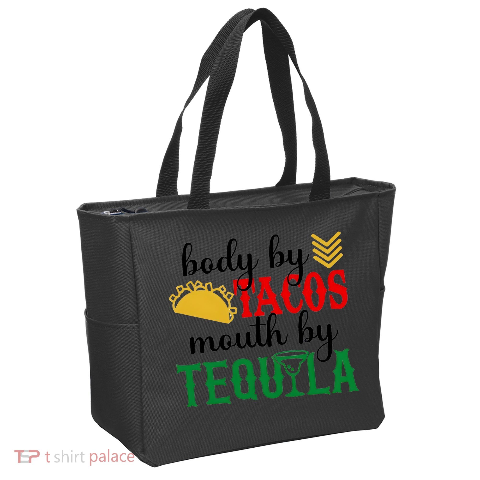 Funny Cinco De Mayo Body By Tacos Mouth By Tequila Tote Bag