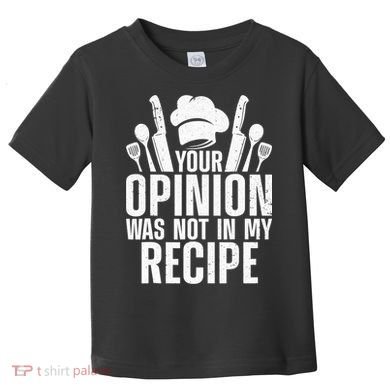 Funny Chef Design Cooking Lover Culinary Cook Toddler T-Shirt