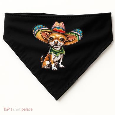 Funny Cinco De Mayo Chihuahua USA-Made Doggie Bandana
