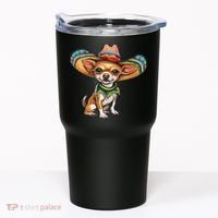 Funny Cinco De Mayo Chihuahua Tumbler thumb 0