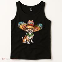 Funny Cinco De Mayo Chihuahua Tank Top thumb 2