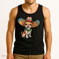 Funny Cinco De Mayo Chihuahua Tank Top thumb 3