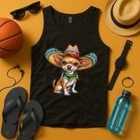 Funny Cinco De Mayo Chihuahua Tank Top thumb 4