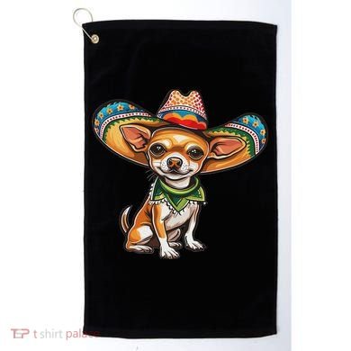 Funny Cinco De Mayo Chihuahua Golf Towel