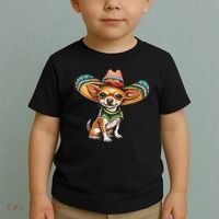 Funny Cinco De Mayo Chihuahua Toddler T-Shirt thumb 2
