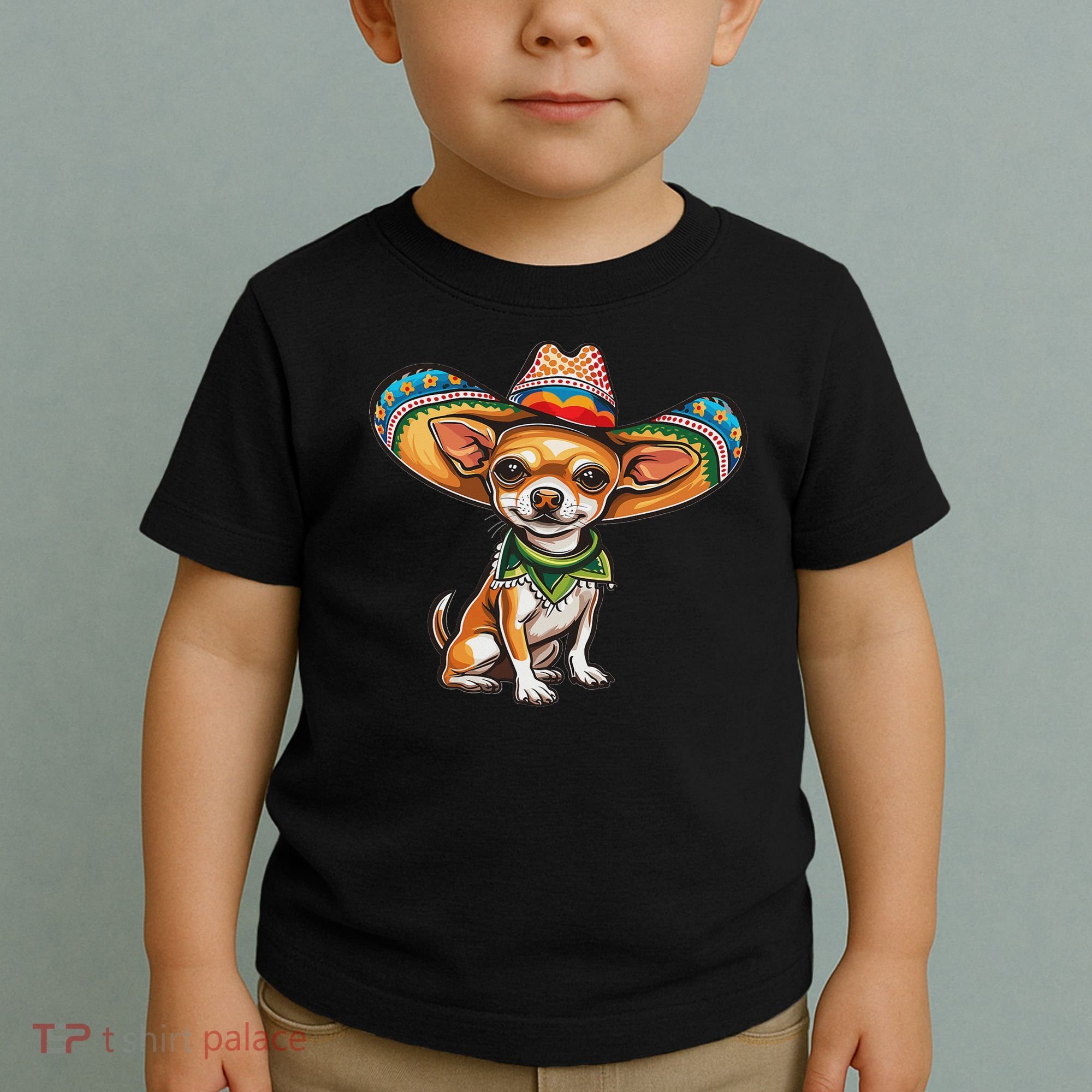 Funny Cinco De Mayo Chihuahua Toddler T-Shirt