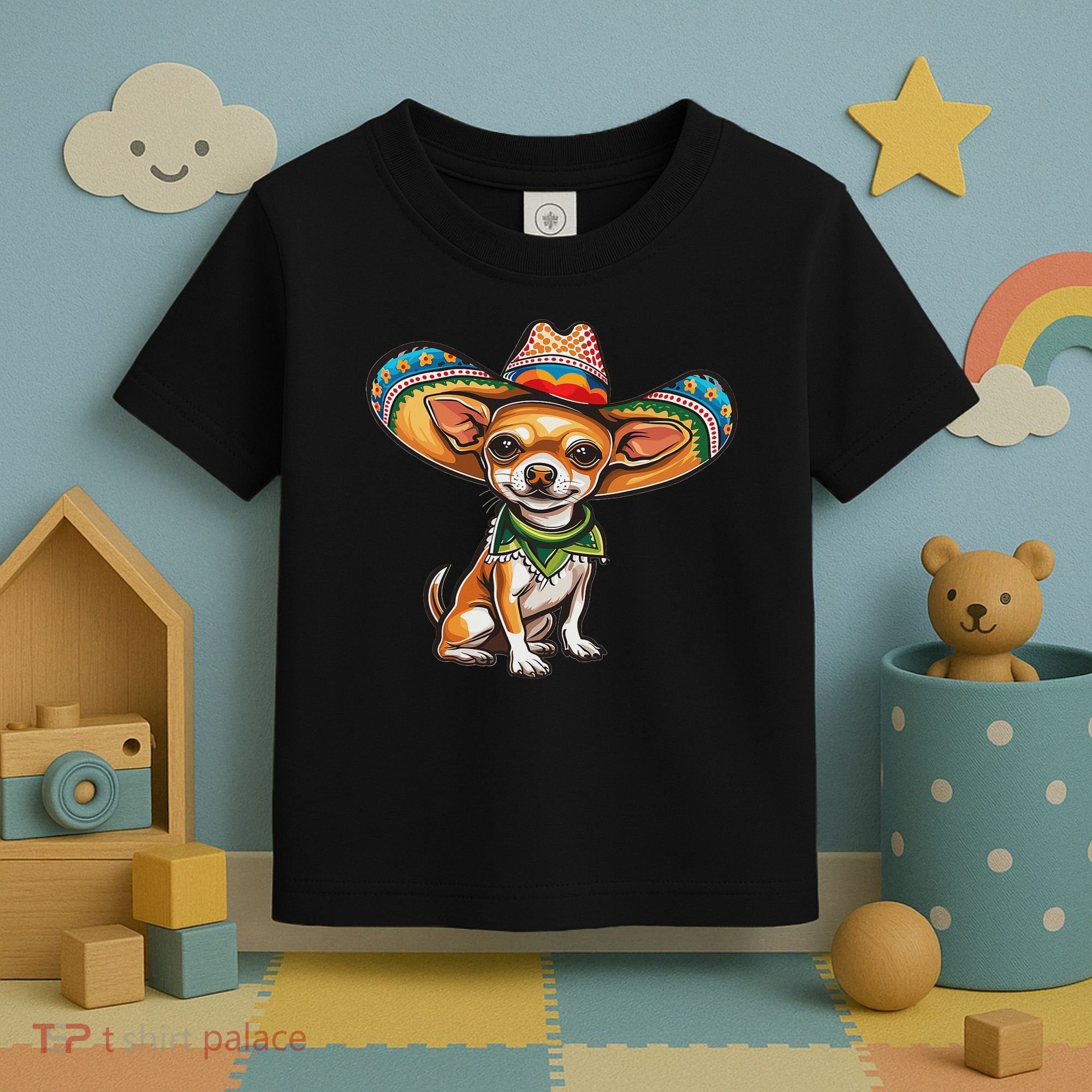 Funny Cinco De Mayo Chihuahua Toddler T-Shirt