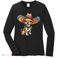 Funny Cinco De Mayo Chihuahua Women's Long Sleeve Shirt thumb 0