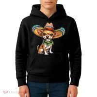 Funny Cinco De Mayo Chihuahua Kids Hoodie thumb 4