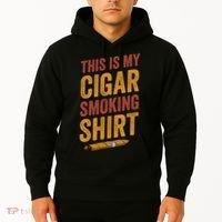 For Cigar Dad This Is My Cigar Smoking Hoodie thumb 2