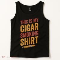 For Cigar Dad This Is My Cigar Smoking Tank Top thumb 2