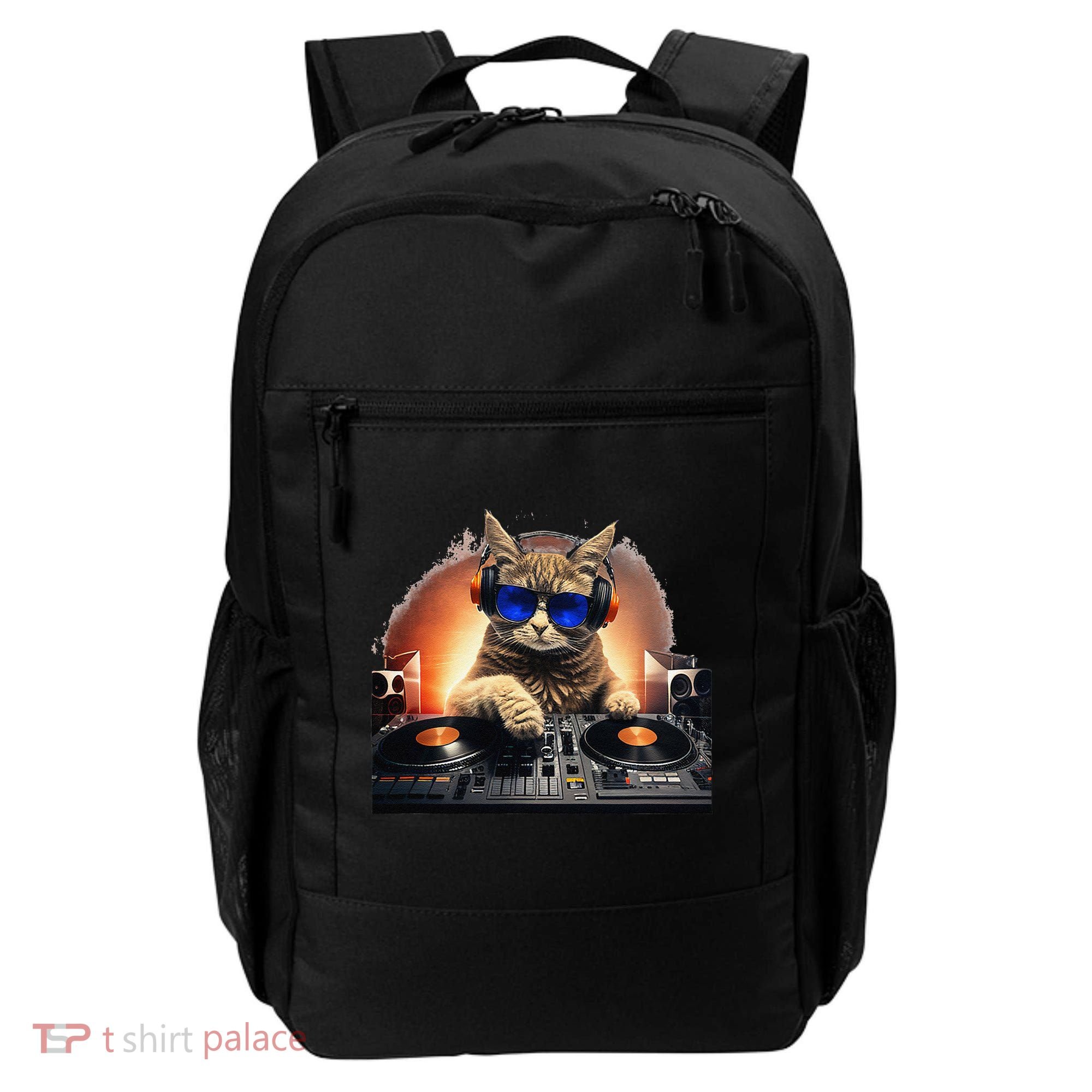 Funny Cat DJ Backpack