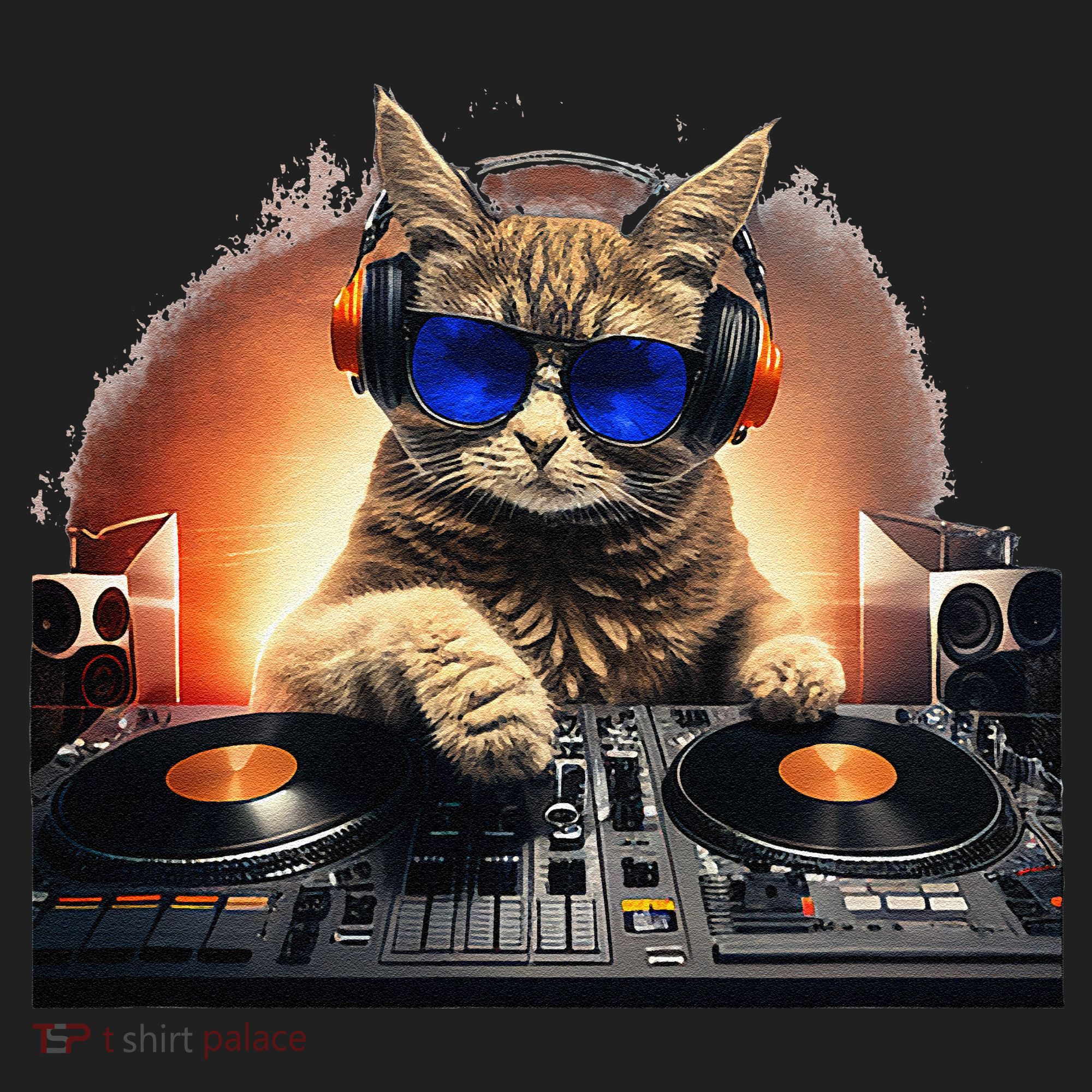 Funny Cat DJ Tumbler