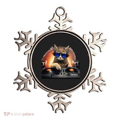 Funny Cat DJ Ornament