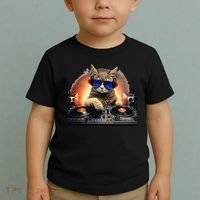 Funny Cat DJ Toddler T-Shirt thumb 2