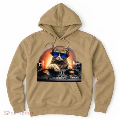 Funny Cat DJ Hoodie