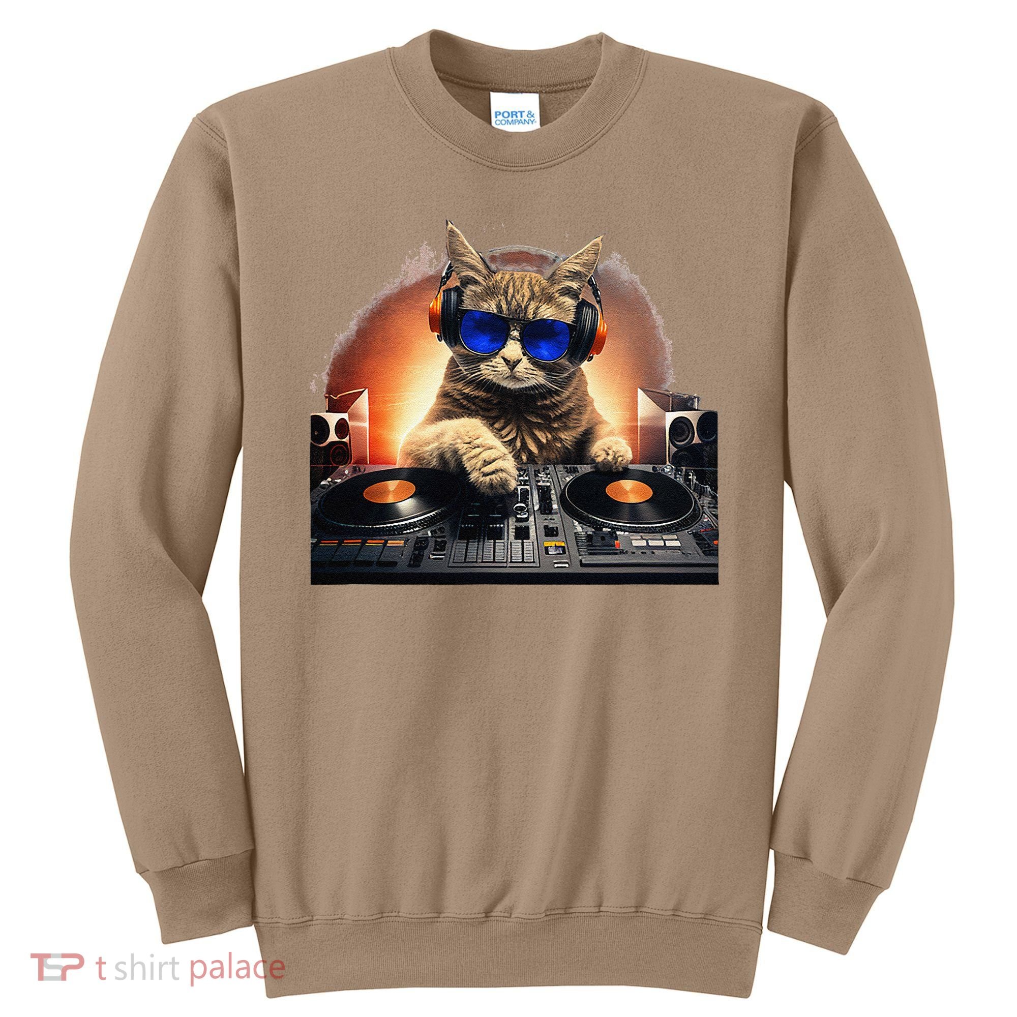 Funny Cat DJ Sweatshirt