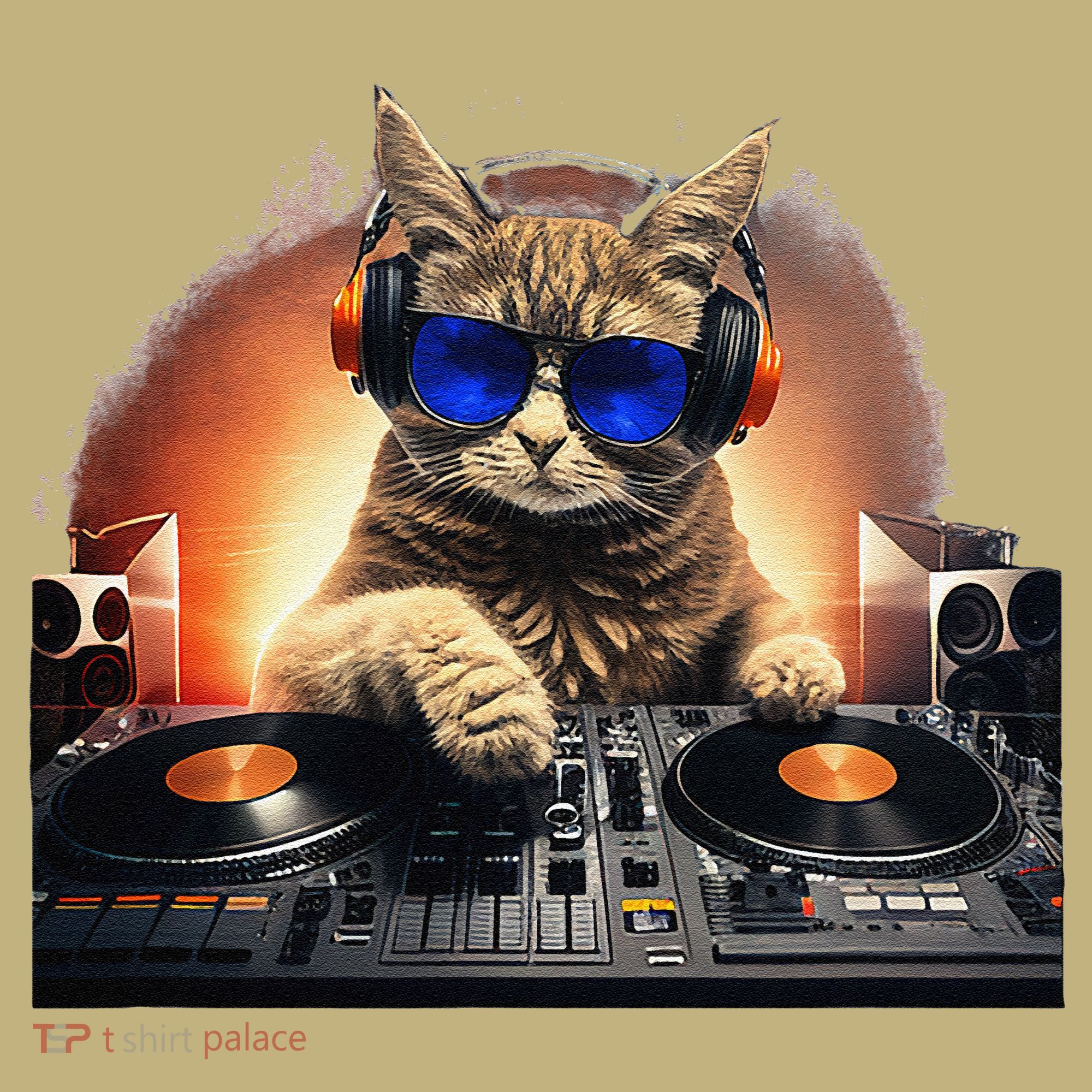 Funny Cat DJ Sweatshirt