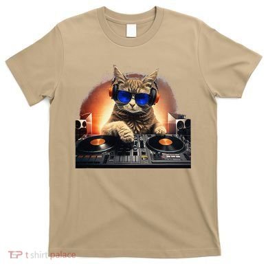 Funny Cat DJ T-Shirt