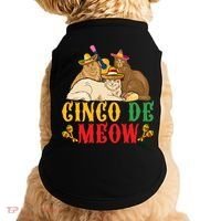 Funny Cinco De Mayo Gift Cinco De Meow Cat Sombrero Doggie Tank thumb 0