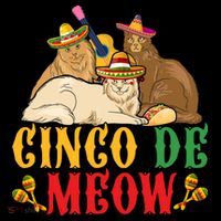 Funny Cinco De Mayo Gift Cinco De Meow Cat Sombrero Hoodie thumb 7