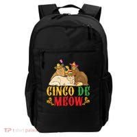 Funny Cinco De Mayo Gift Cinco De Meow Cat Sombrero Backpack thumb 0