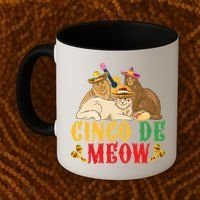 Funny Cinco De Mayo Gift Cinco De Meow Cat Sombrero Coffee Mug thumb 2