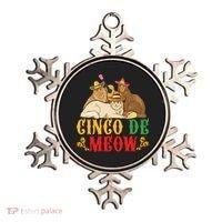 Funny Cinco De Mayo Gift Cinco De Meow Cat Sombrero Ornament thumb 0