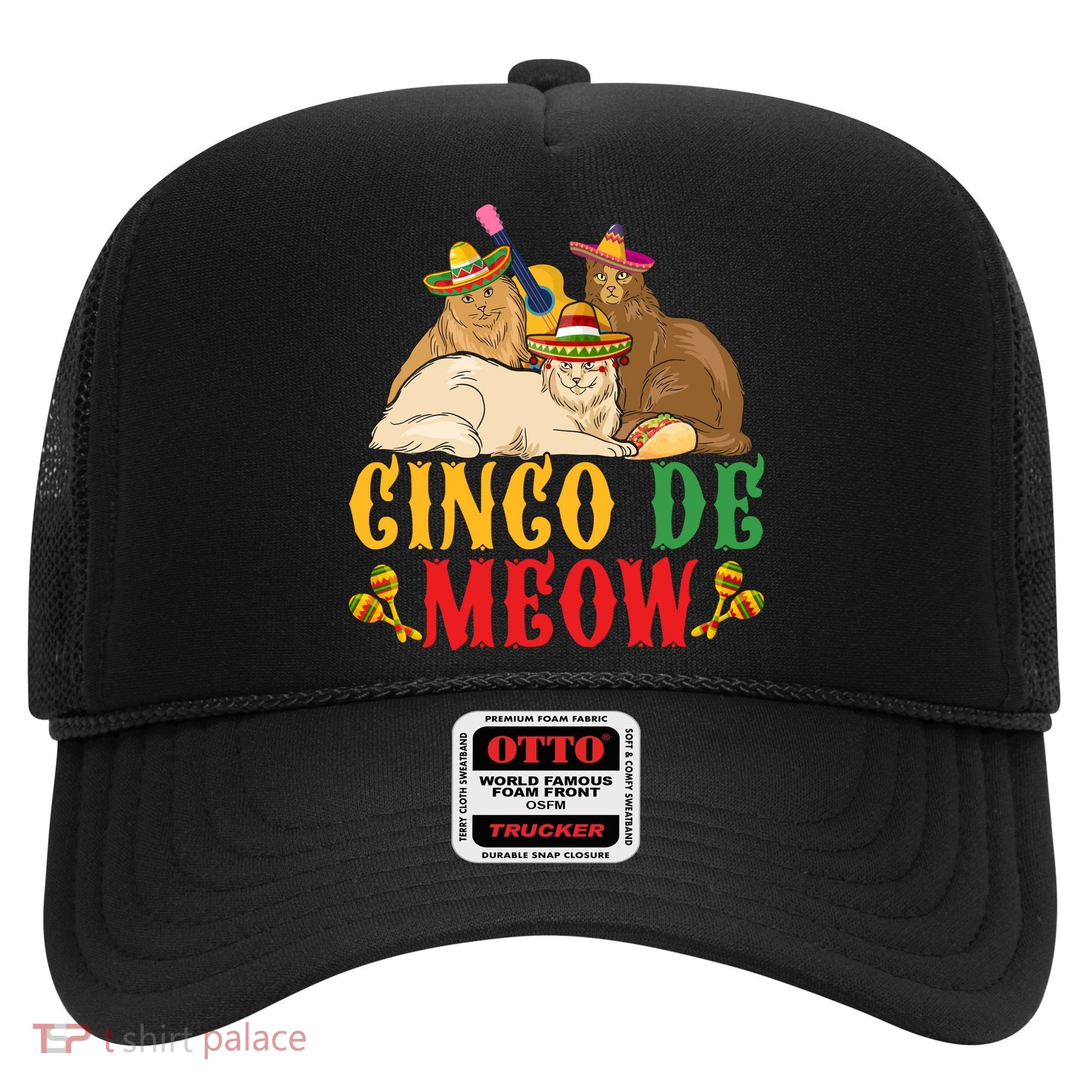 Funny Cinco De Mayo Gift Cinco De Meow Cat Sombrero Hat