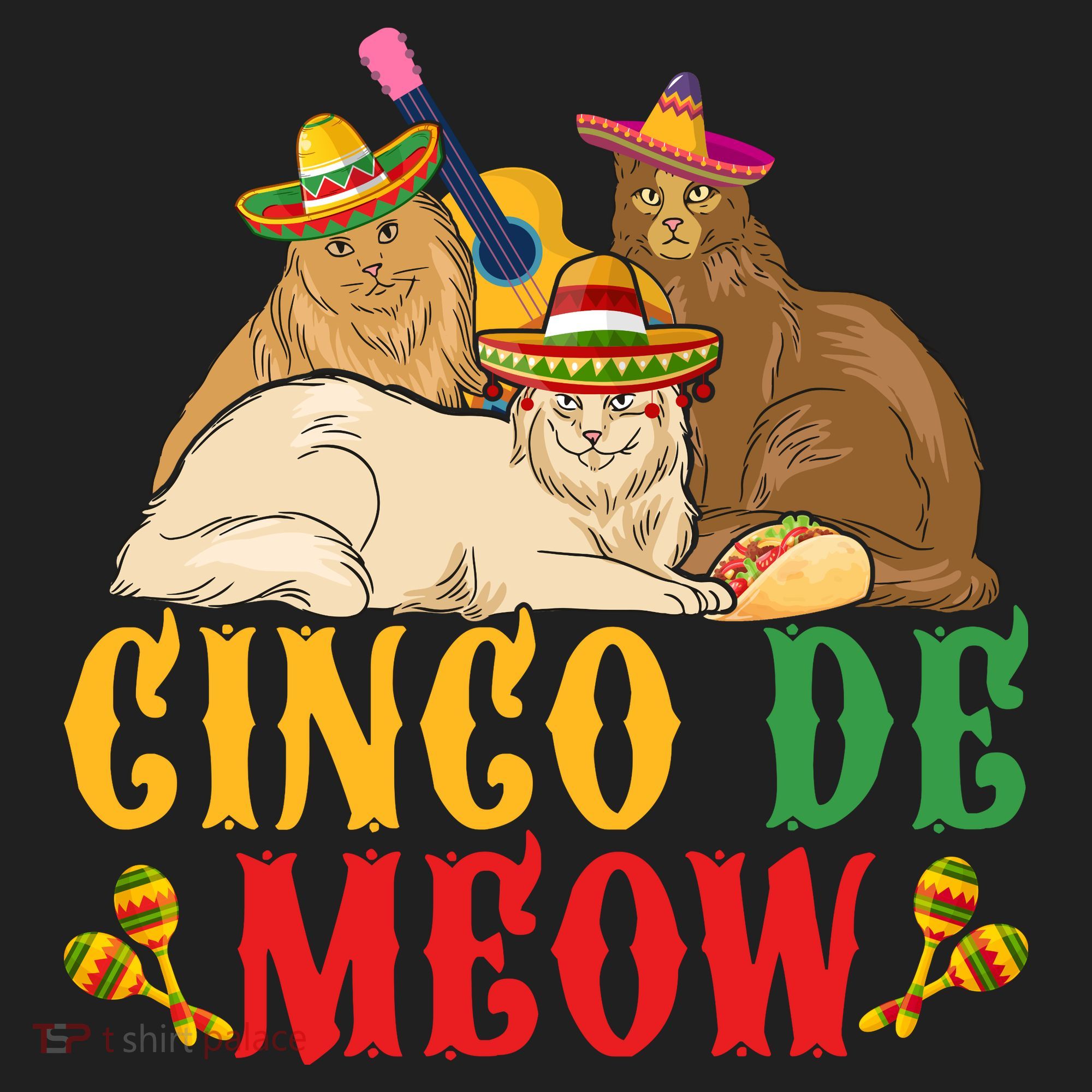 Funny Cinco De Mayo Gift Cinco De Meow Cat Sombrero Hat