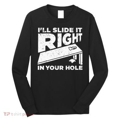 Funny Cornhole Design For Wo Sack Toss Game Lovers  Long Sleeve Shirt