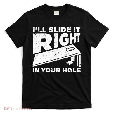 Funny Cornhole Design For Wo Sack Toss Game Lovers  T-Shirt