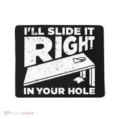 Funny Cornhole Design For Wo Sack Toss Game Lovers  Mousepad