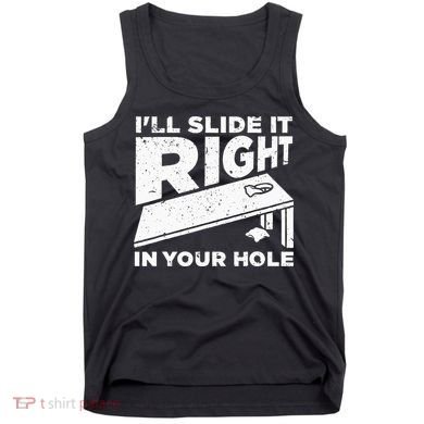 Funny Cornhole Design For Wo Sack Toss Game Lovers  Tank Top