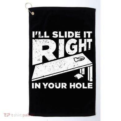 Funny Cornhole Design For Wo Sack Toss Game Lovers  Golf Towel